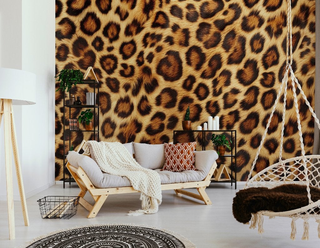 Fotobehang / Behang - Panterprint - Luipaard print - Panter, Info@fotobehangkoning.nl, Fotobehang, 5 tot 10 m², Overige stijlen