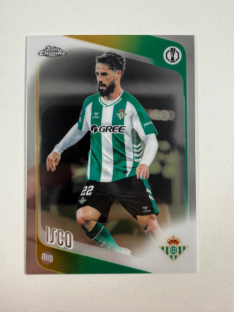 35 Isco Topps Chrome 2025-26, Ophalen of Verzenden, Nieuw, Buitenlandse clubs, Poster, Plaatje of Sticker