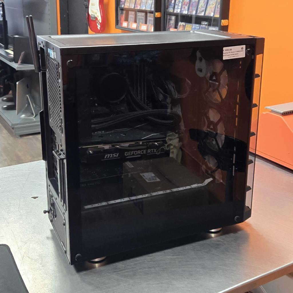 Gaming PC Ryzen 7 3800X RTX 2070 Super 64GB DDR4, Computers en Software, Desktop Pc's, Zo goed als nieuw