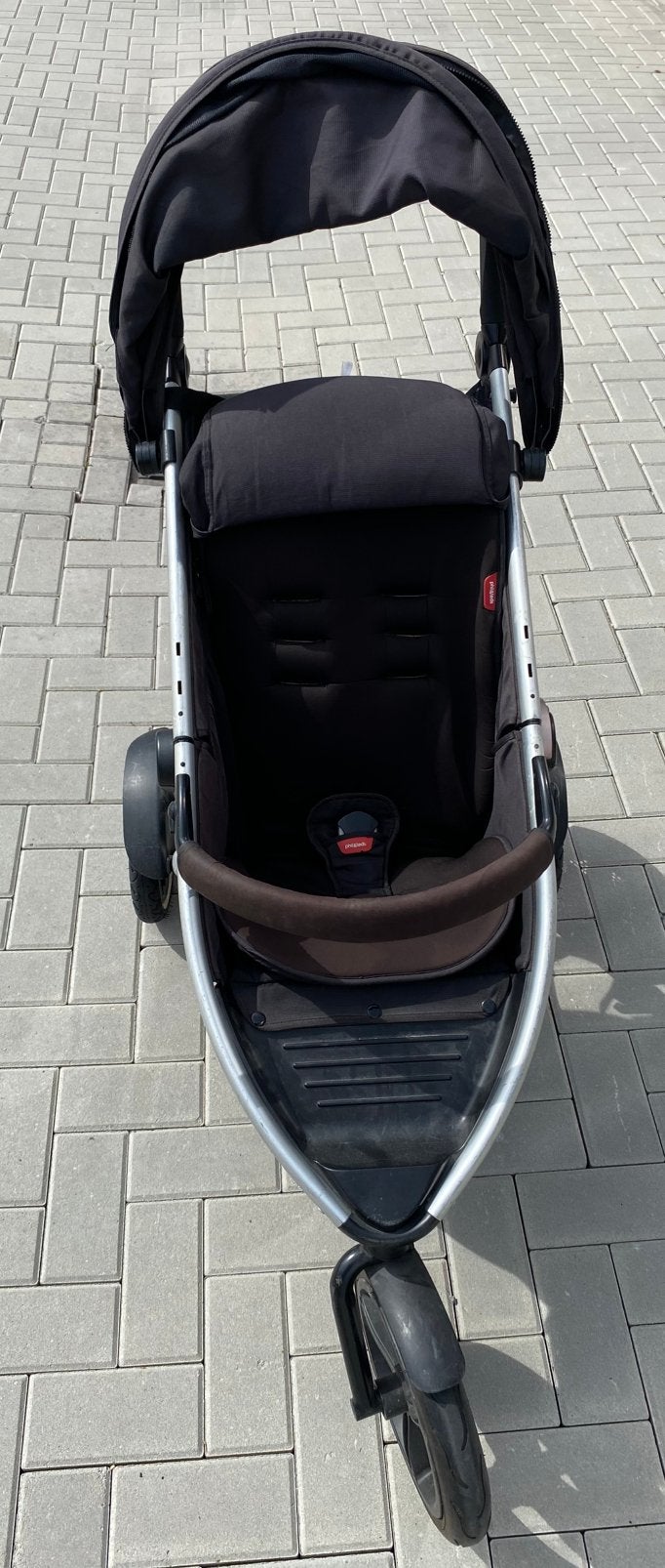 Phil&Teds | Kinderwagen | Zwart, Gebruikt, Verstelbare duwstang, Ophalen, Kinderwagen