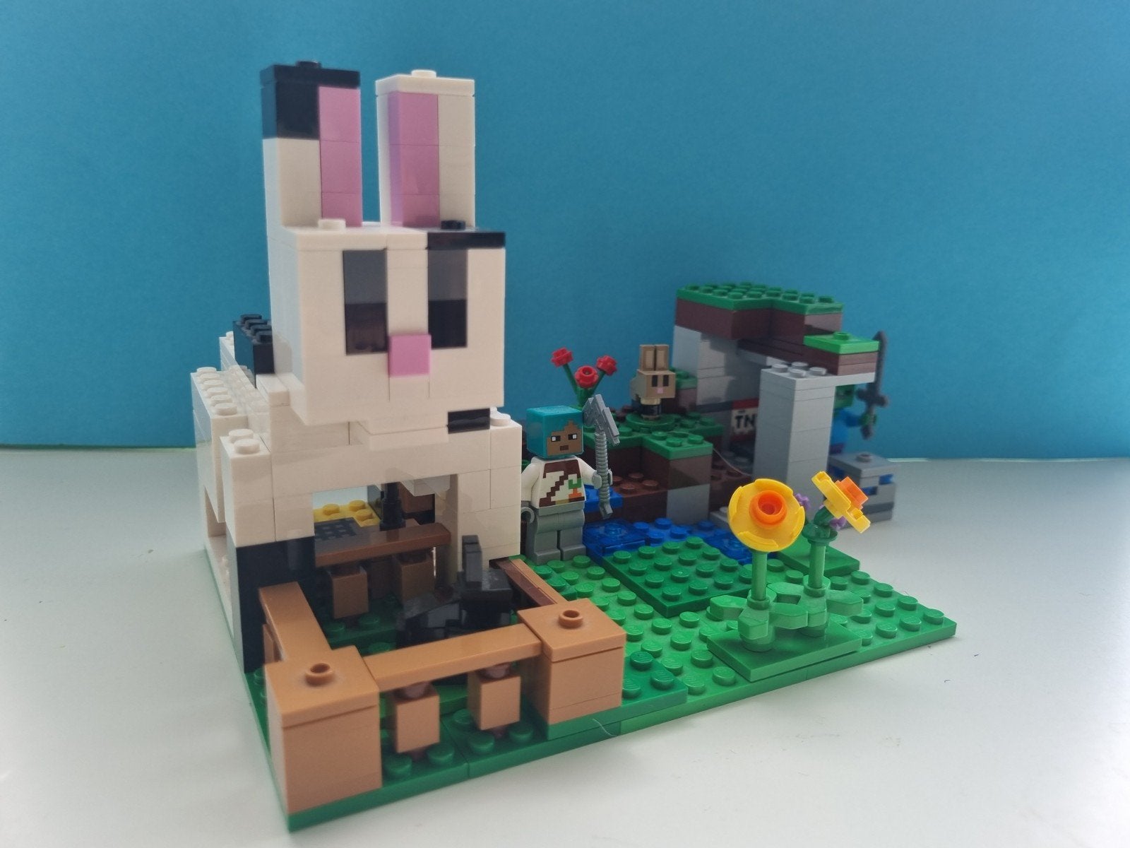 LEGO Minecraft 21181 Het Konijnenfort, Ophalen of Verzenden, Gebruikt