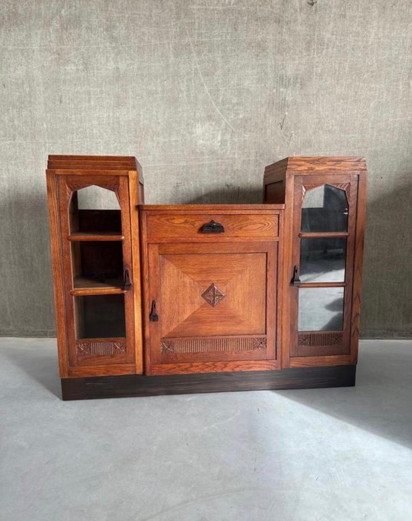 Art Deco Dressoir Amsterdamse School, Huis en Inrichting, Kasten | Ladekasten, Ophalen, X, X, X