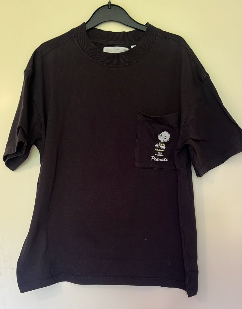 zara tshirt maat 140 charlie brown snoopy, Kinderen en Baby's, Kinderkleding | Maat 140, Gebruikt, Verzenden, Zara, Shirt of Longsleeve
