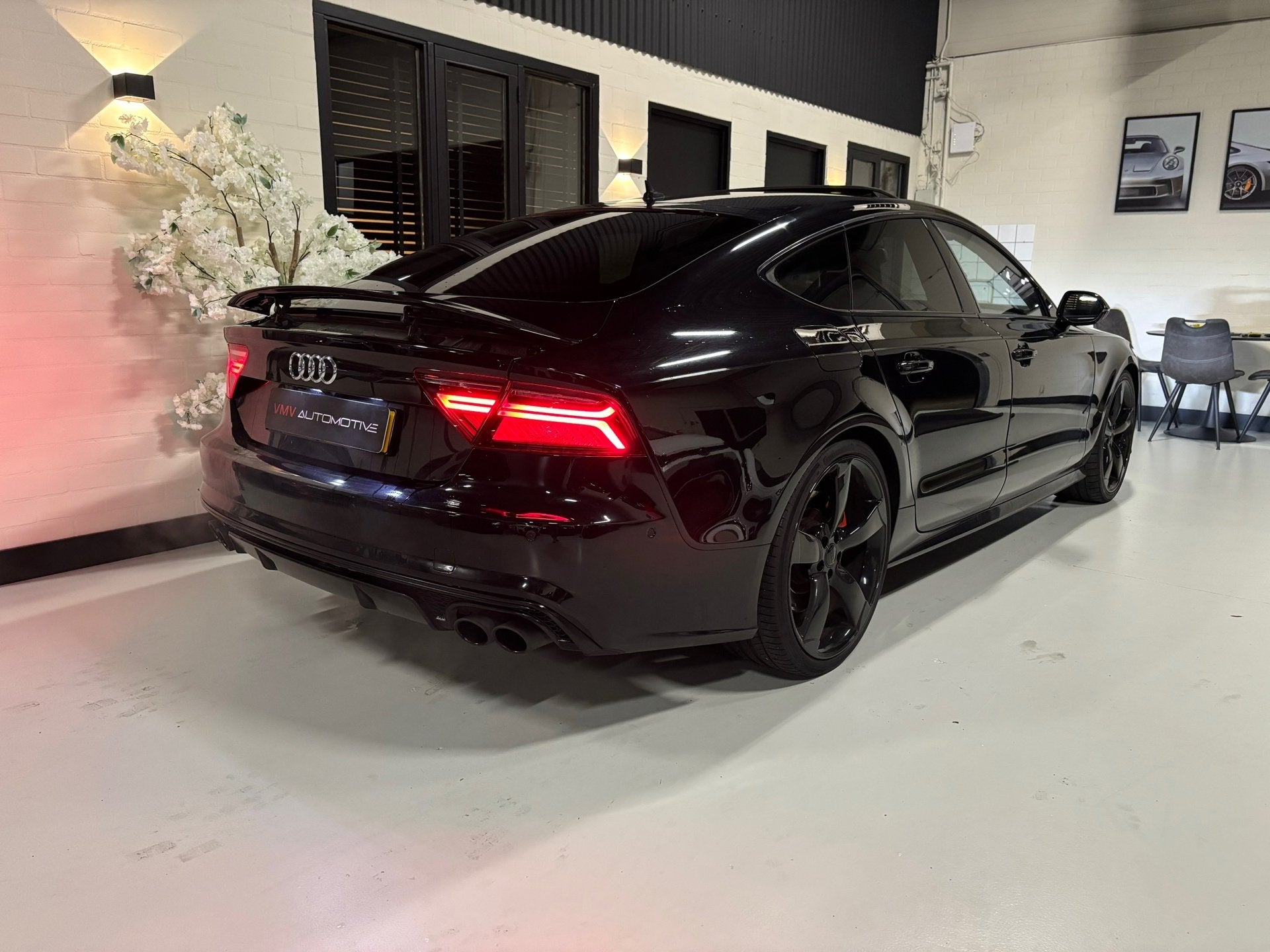 Audi A7 Sportback 4.0 TFSI S7 quattro Pro Line Plus Luchtver, Auto's, Audi, Gebruikt, 4 stoelen, Zwart, Bedrijf