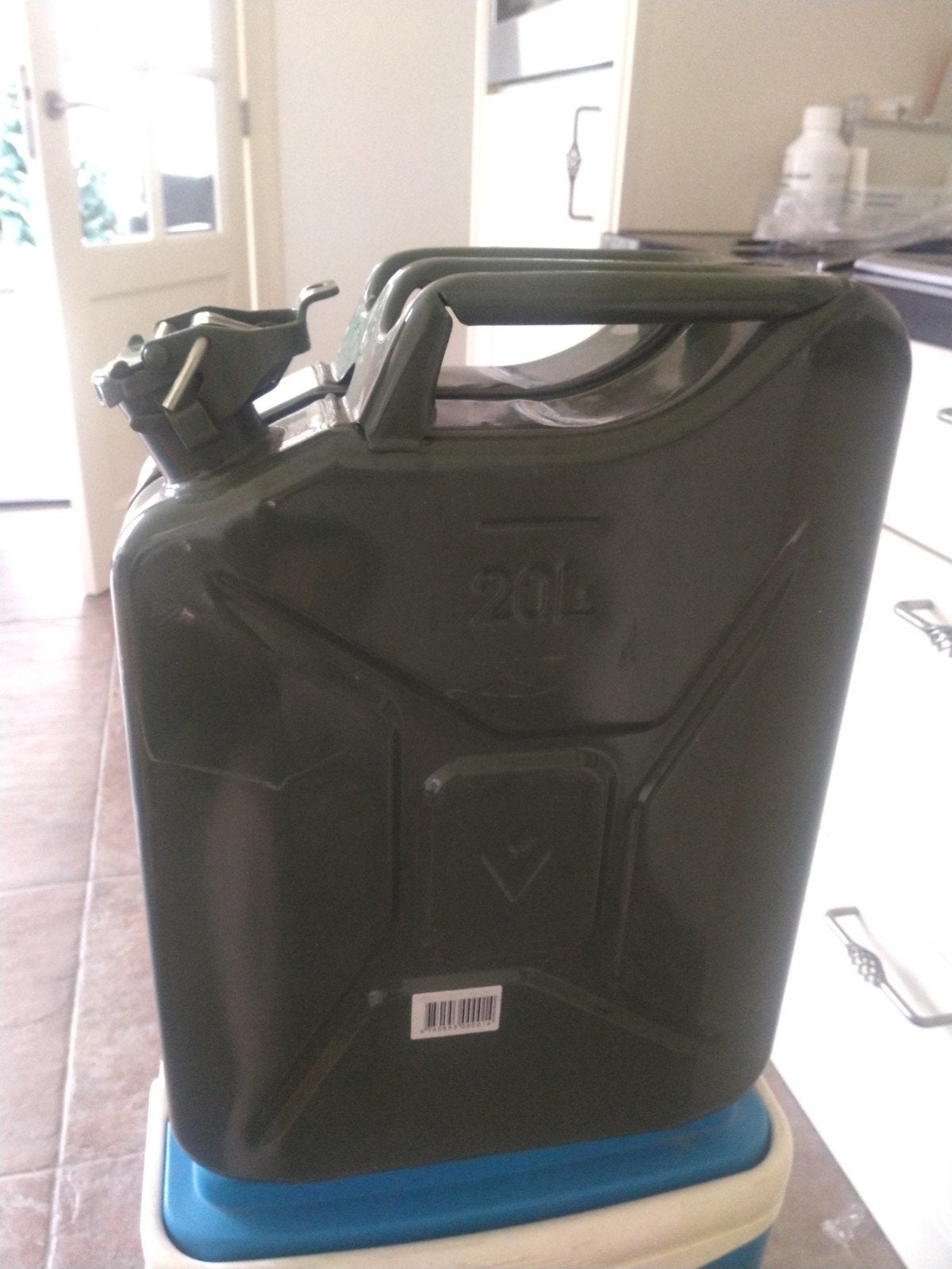 Lege groene jerrycan 20L - Valpro, Ophalen of Verzenden
