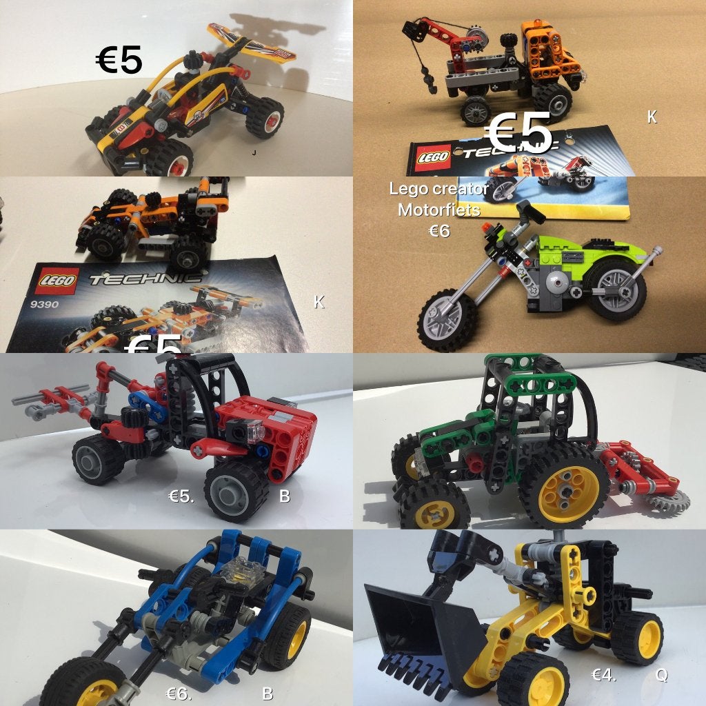 lego technic setjes, Lego, Ophalen of Verzenden, Zo goed als nieuw, Technic