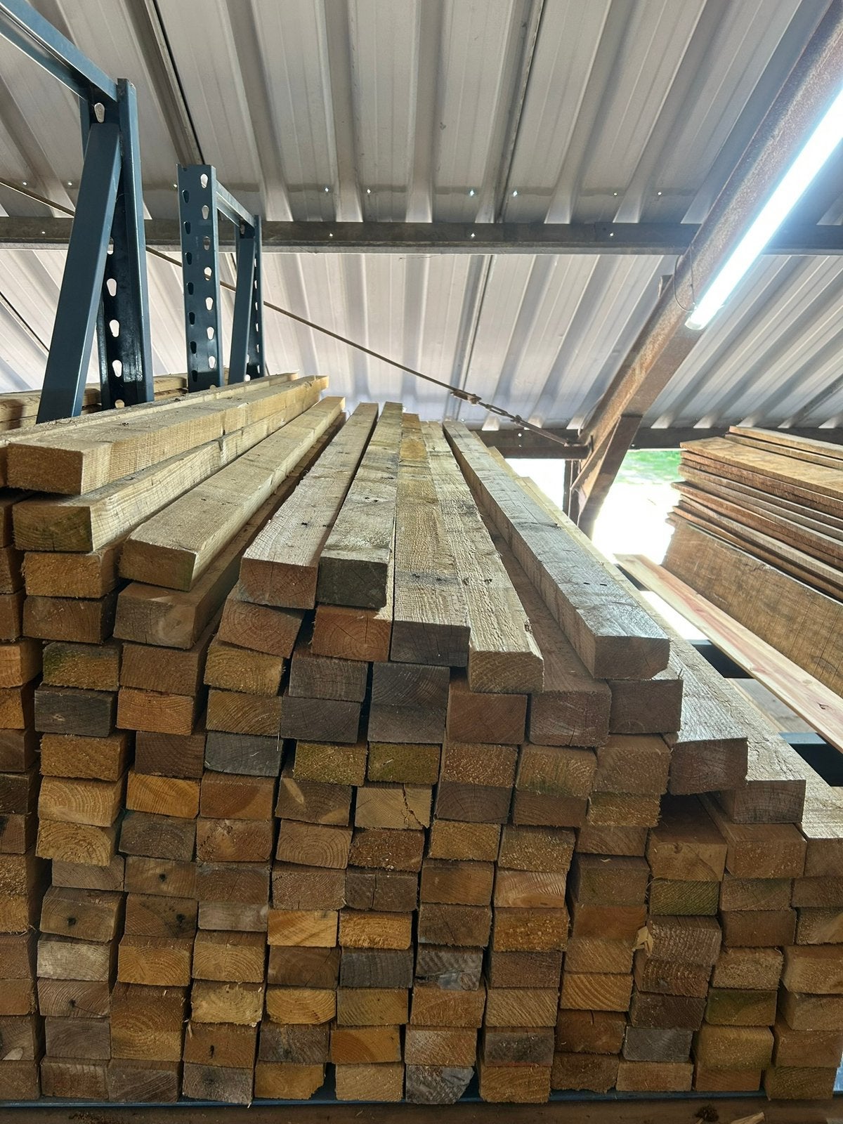 Balken constructie hout, Tuin en Terras, Palen, Balken en Planken, Ophalen, Zo goed als nieuw, 250 cm of meer, Balken
