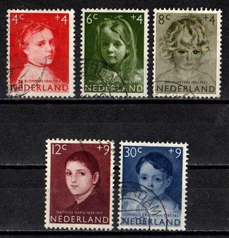 Nederland nr. 702-706 Kinderzegels 1957 gestempeld, Ophalen of Verzenden, Na 1940, Gestempeld