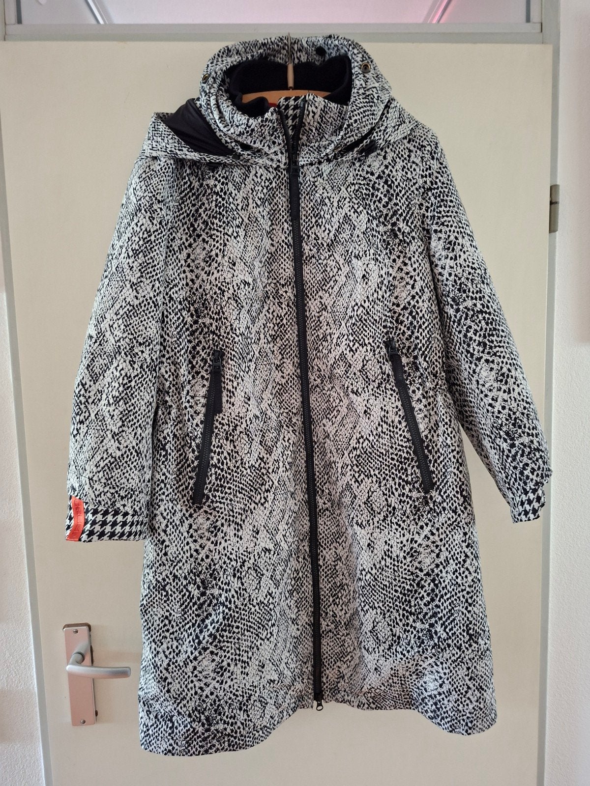 Dames winterjas, lang, van Creenstone, zwart-wit maat 42, Kleding | Dames, Jassen | Winter, Zwart, Creenstone, Maat 42/44 (L)