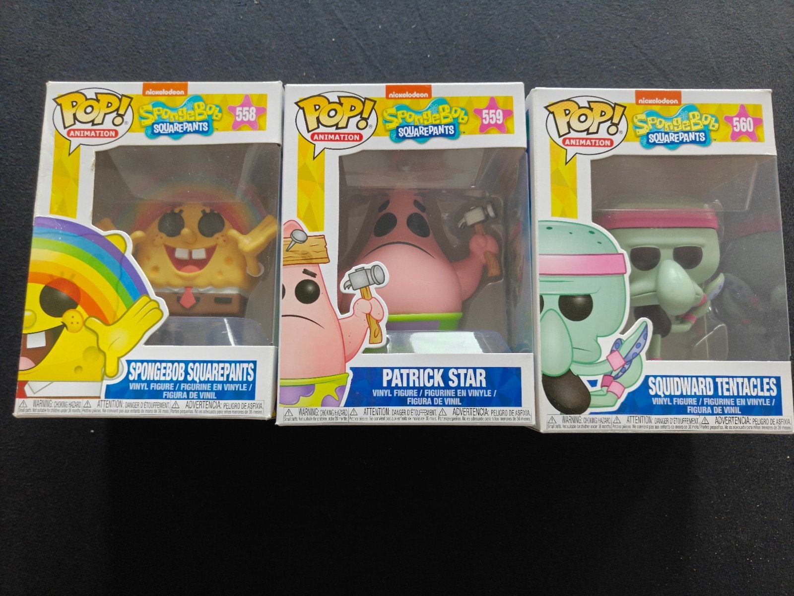 Funko Pop! Spongebob Squarepants Set (3 stuks), Ophalen of Verzenden, Zo goed als nieuw