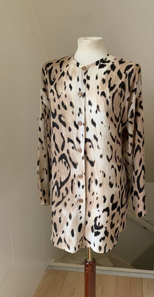 Pauw Blouse Beige Crème Maat M (38), Kleding | Dames, Blouses en Tunieken, Gedragen, Maat 38/40 (M), Beige, Ophalen of Verzenden