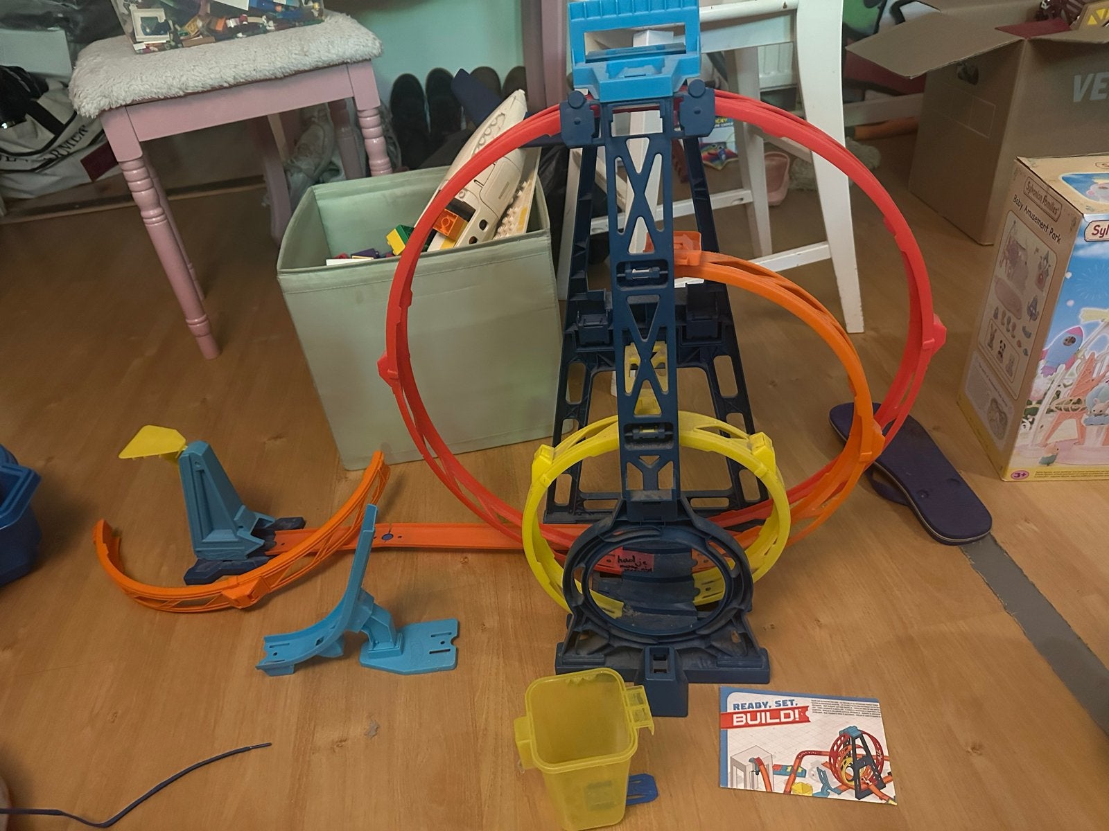 Hot Wheels Racebaan met Looping en Lanceerder, Kinderen en Baby's, Speelgoed | Racebanen, Ophalen, Met looping, Racebaan, Gebruikt