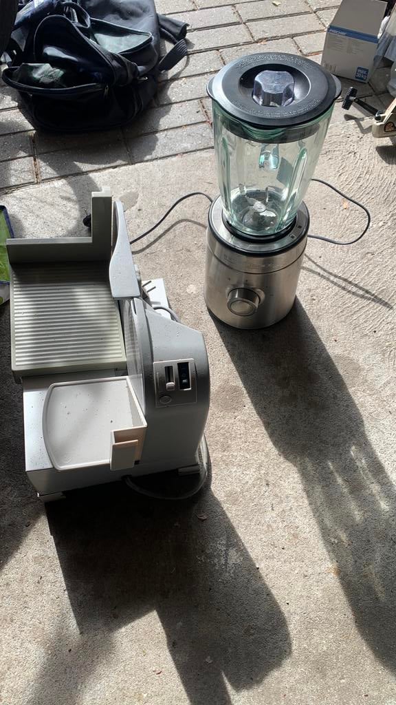Blender en snij apparaat, Ophalen, Gebruikt