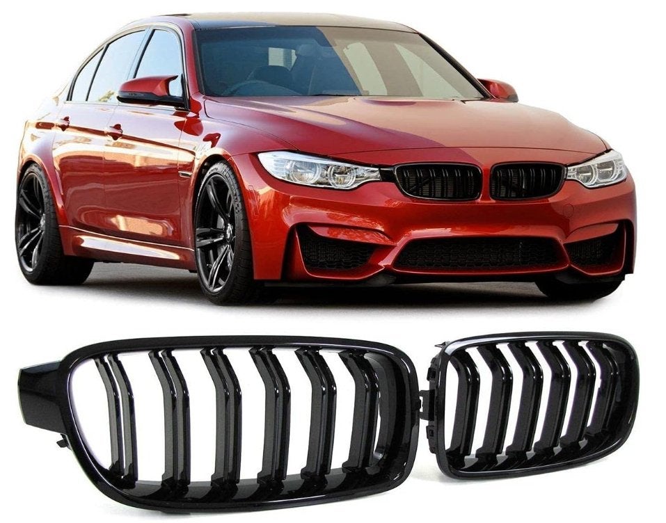 Grill nierenset BMW 3-serie F30 F31 bouwjaar Zwart Glanzend, Buurserstraat 15 A, 7481 EG,Haaksbergen, Nieuw, Ophalen of Verzenden