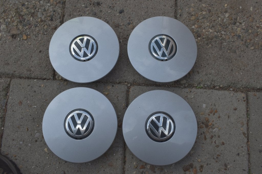 Set van 4 originele naaf wieldoppen Volkswagen Polo (Nieuw), Ophalen of Verzenden, Nieuw