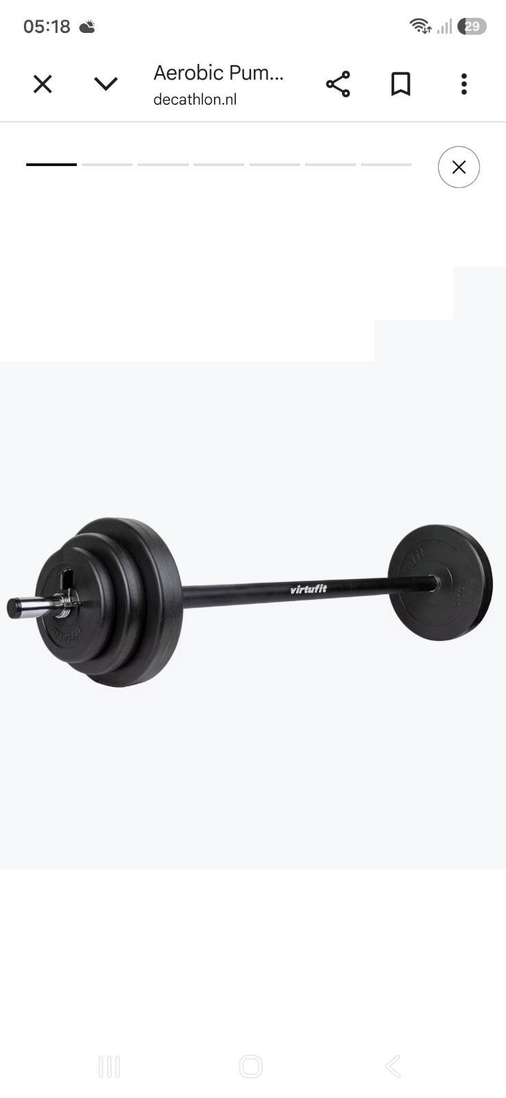 Halterset - Aerobic Pump Set, Sport en Fitness, Ophalen, Halterset