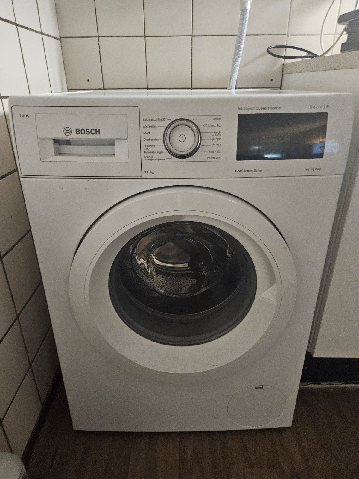 Bosch Serie 6 i-DOS Wasmachine – 8 kg – Begane grond, Ophalen, 8 tot 10 kg, Voorlader, 85 tot 90 cm