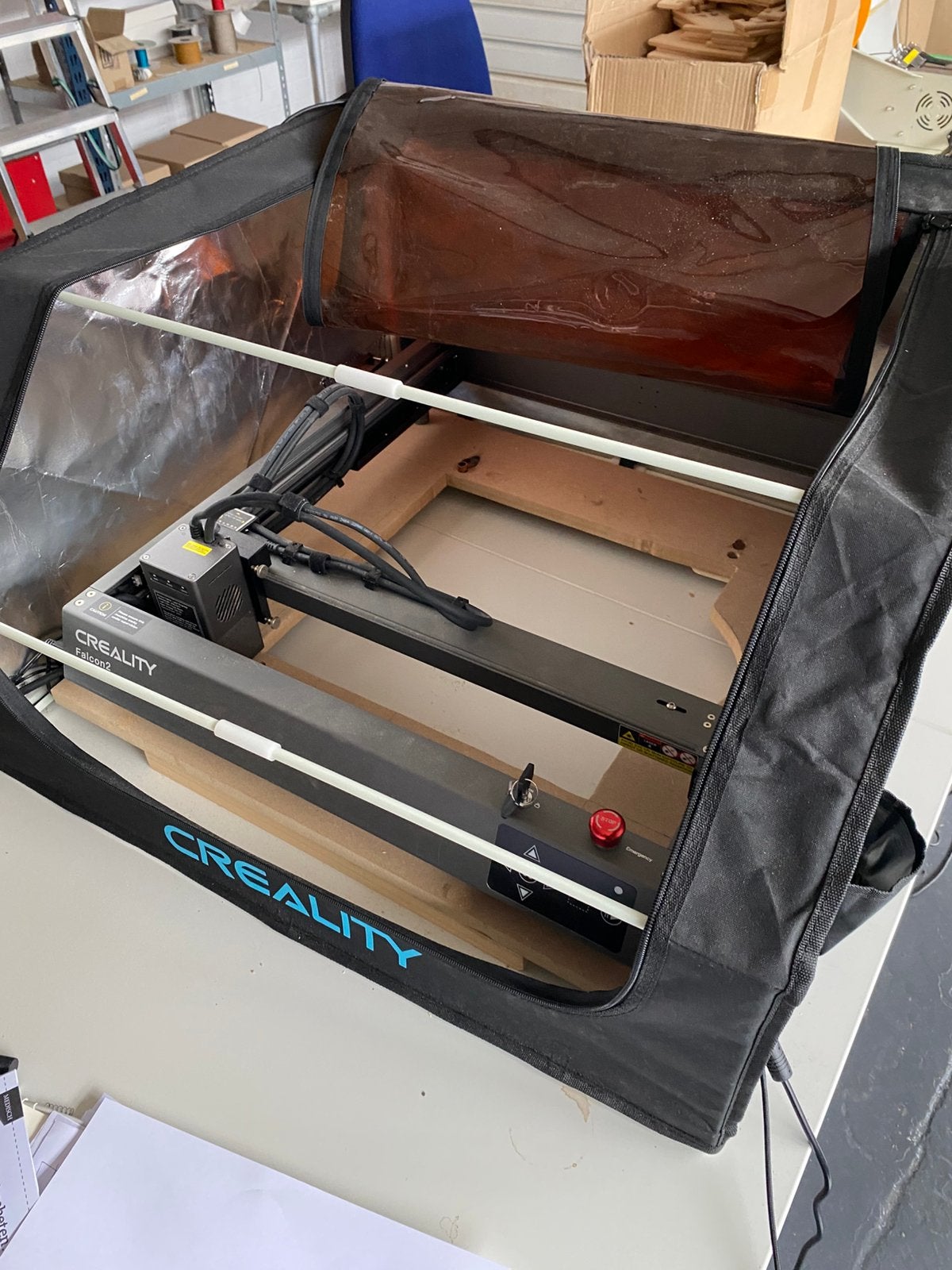 Creality falcon2 22W laser snijder graveerder, Ophalen, Gebruikt