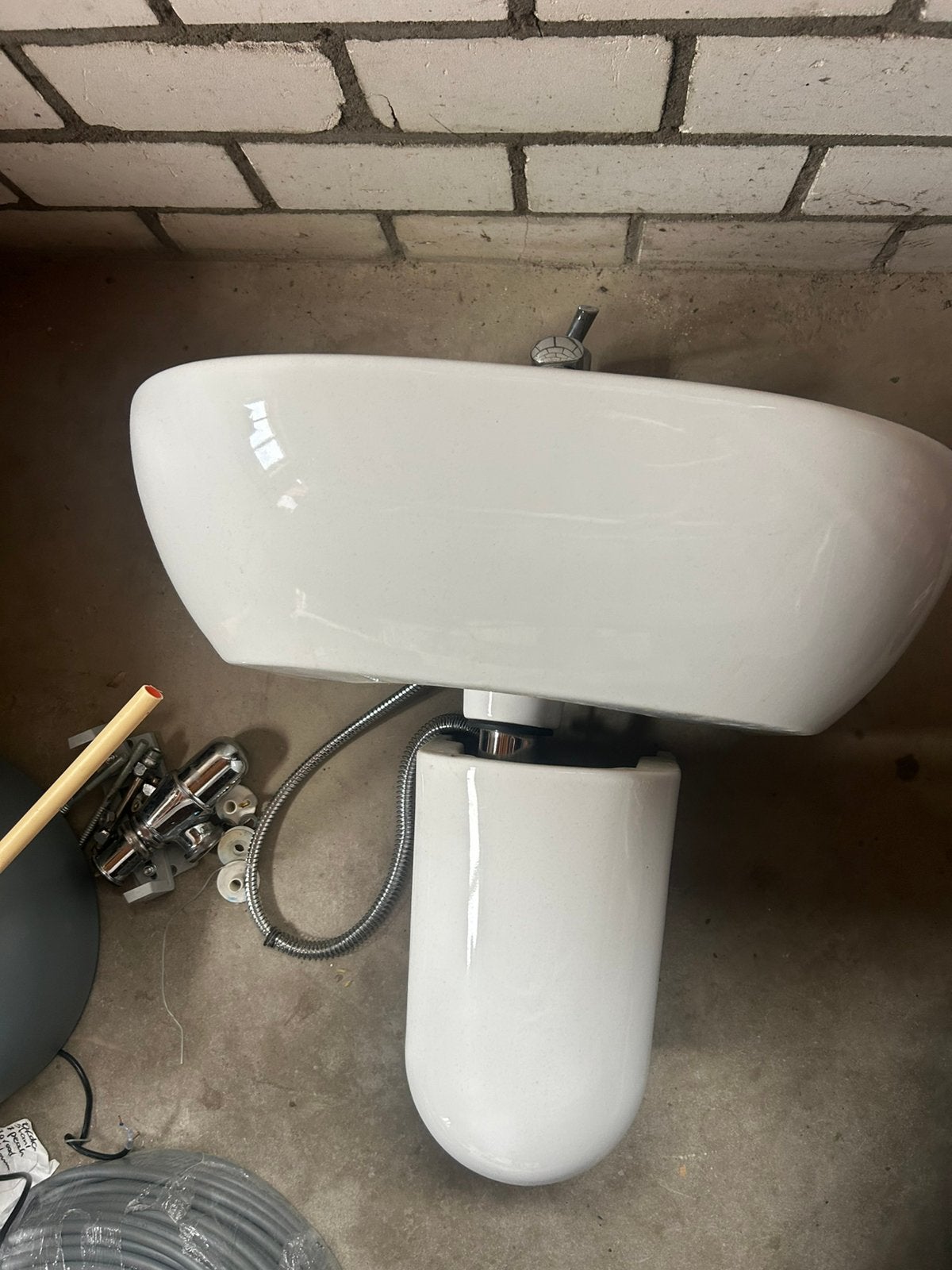 Wasbak+kraan, Ophalen, Gebruikt, Wastafel