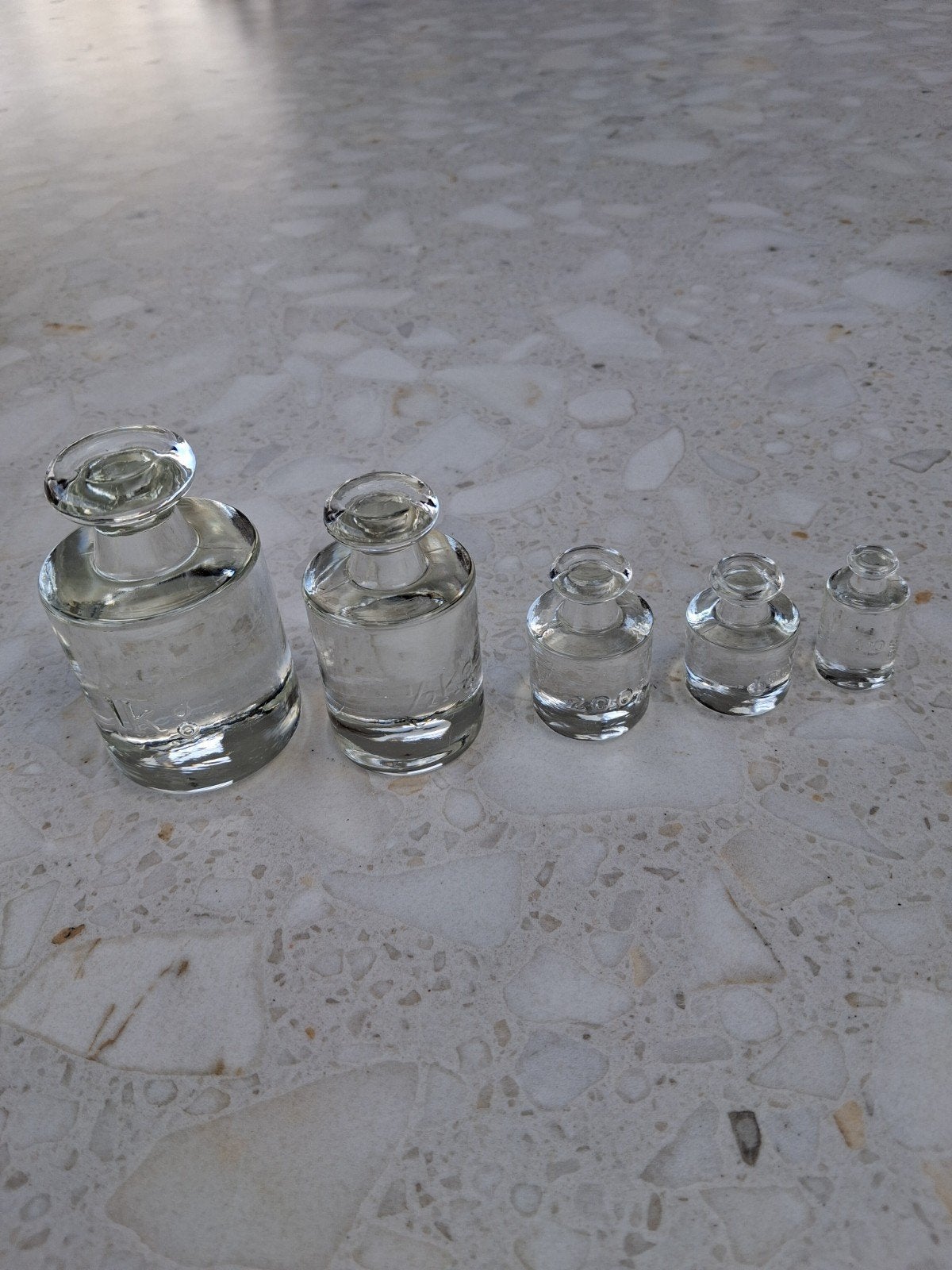 Set van 5 Glazen Gewichtjes - Decoratief of Verzamelobject, Ophalen