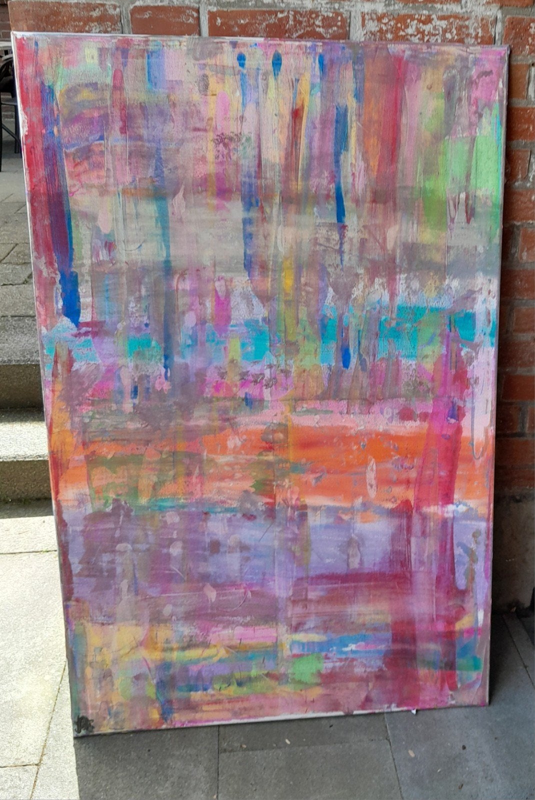 Schilderij  Zomer Acryl op doek 1.15x75cm, Ophalen of Verzenden