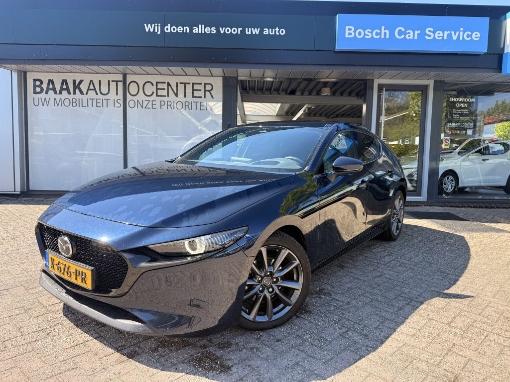 Mazda 3 2.0 e-SA-G Exclusive-Line | Leer | 360 | Bose, Gebruikt, Euro 6, 4 cilinders, 600 kg
