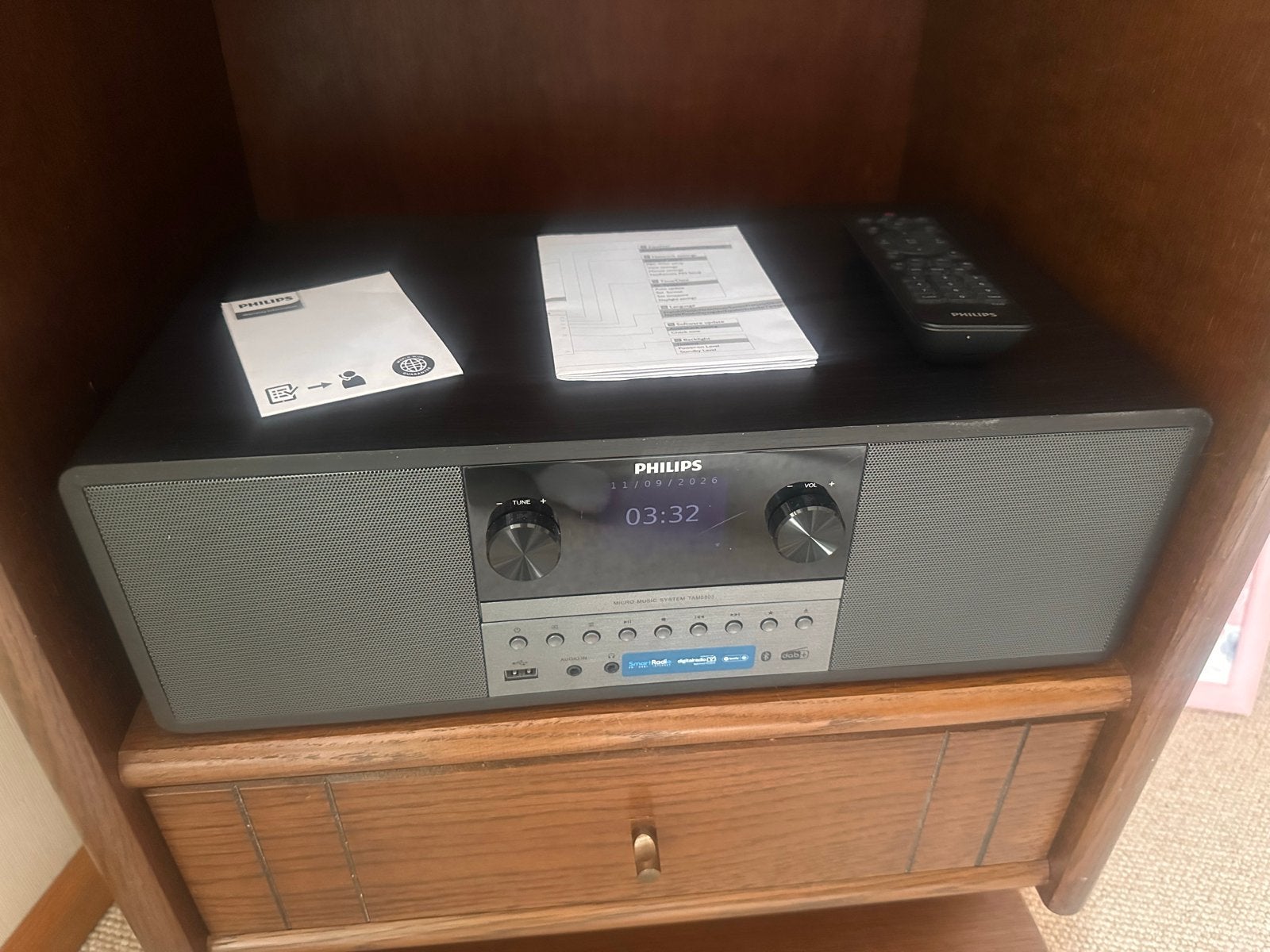 Philips TAM6805/10 Micro Muzieksysteem met CD en DAB+ Radio, Ophalen, Zo goed als nieuw, Radio, Met cd-speler