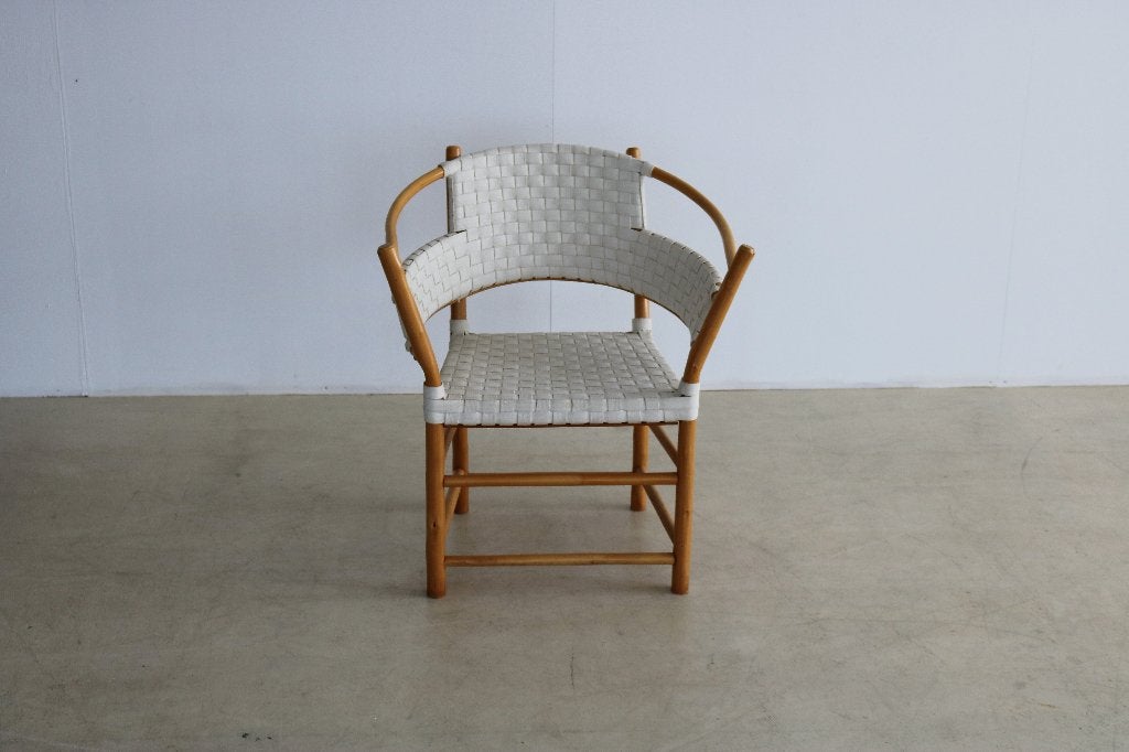 Vintage armchairs | stoelen | bamboe | deens, Huis en Inrichting, Stoelen, Gebruikt, Bruin, ., Ophalen of Verzenden