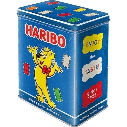 Haribo snoep blik voorraadblik decoratie reclame blik, Verzamelen, Merken en Reclamevoorwerpen, Reclamebord, Info@deconoord.nl
