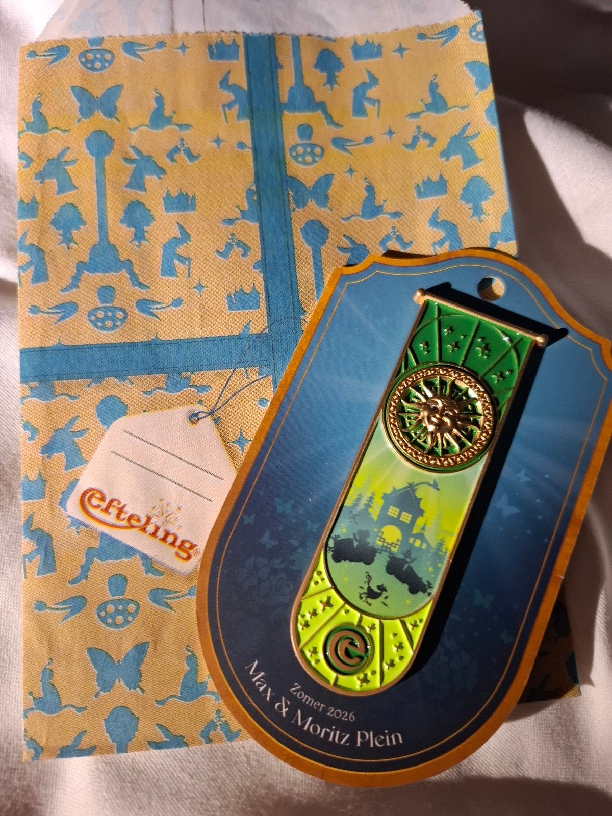 Efteling Zomer Pin 2026 Max & Moritz Plein, Verzenden, Nieuw, Button of Speldje