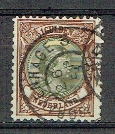 Nederland 1893 nr 46 Prinses Wilhelmina 's GRAVENHAGE, Verzenden, Gestempeld, Koningshuis