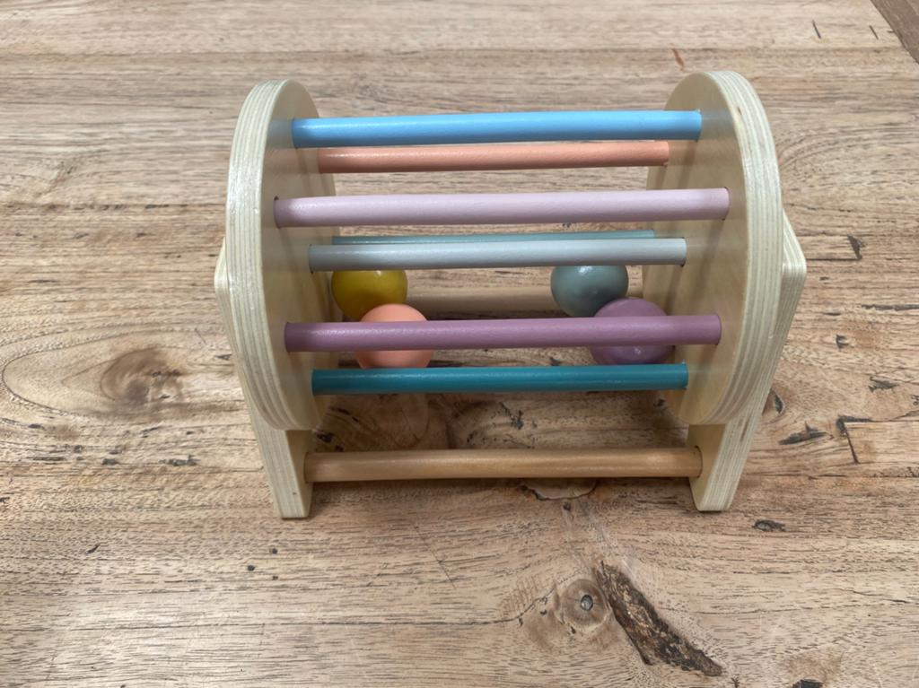 LiasToys houten montessori babyspeelgoed draaiende trommel, Kinderen en Baby's, Speelgoed | Houten speelgoed, Ophalen of Verzenden