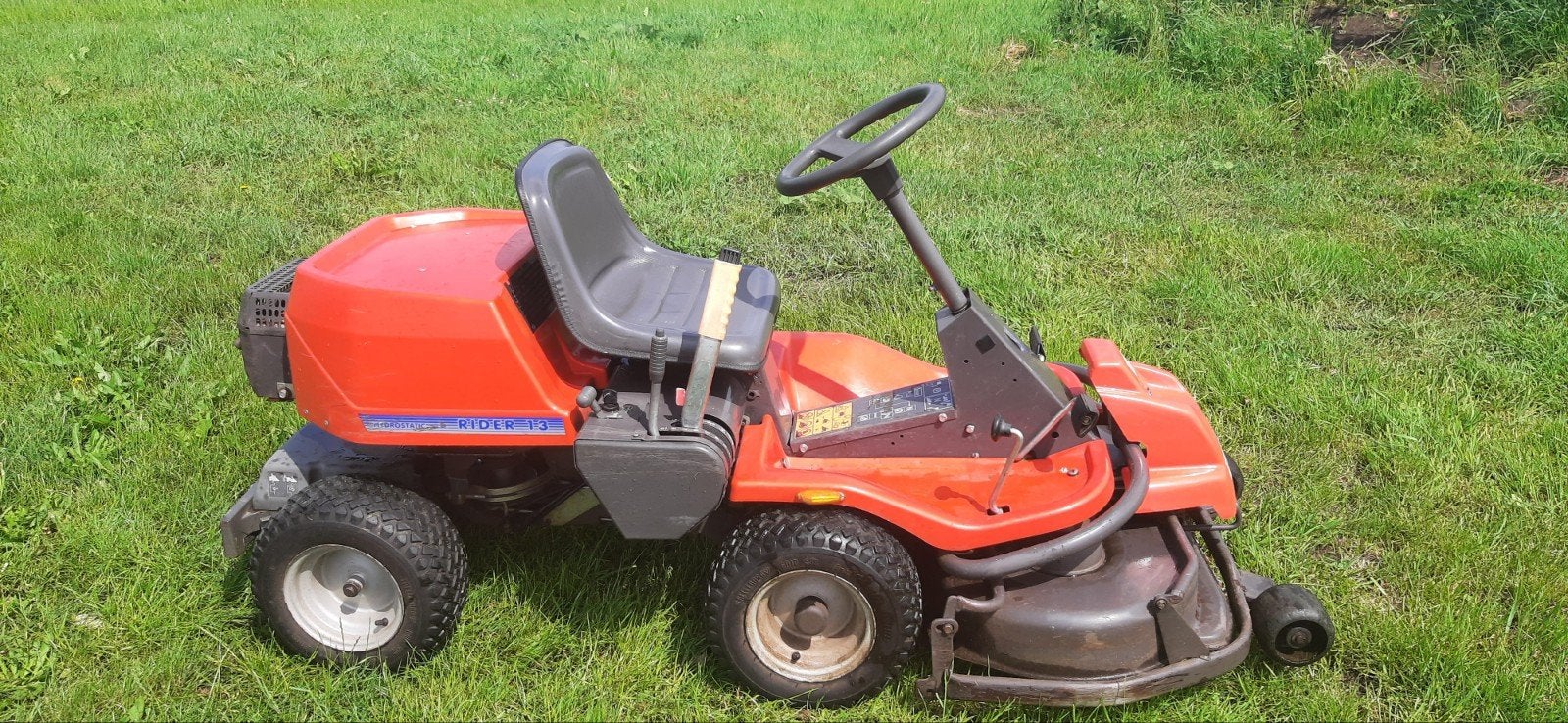 Husqvarna Rider 13 front maaier hydrostaat, Tuin en Terras, Grasmaaiers, Gebruikt, 50 cm of meer, Ophalen of Verzenden