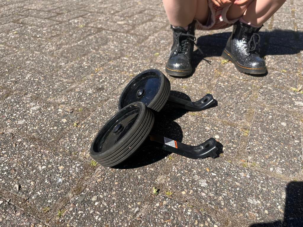 Zijwielen voor kinderfietsje, Ophalen, Gebruikt