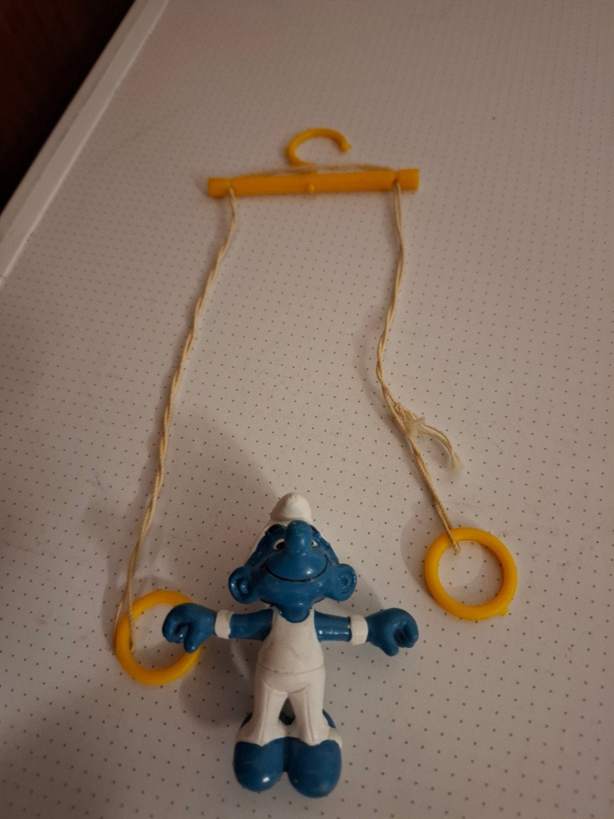 Supersmurf Turner met  ringen Schleich, Ophalen of Verzenden, Zo goed als nieuw