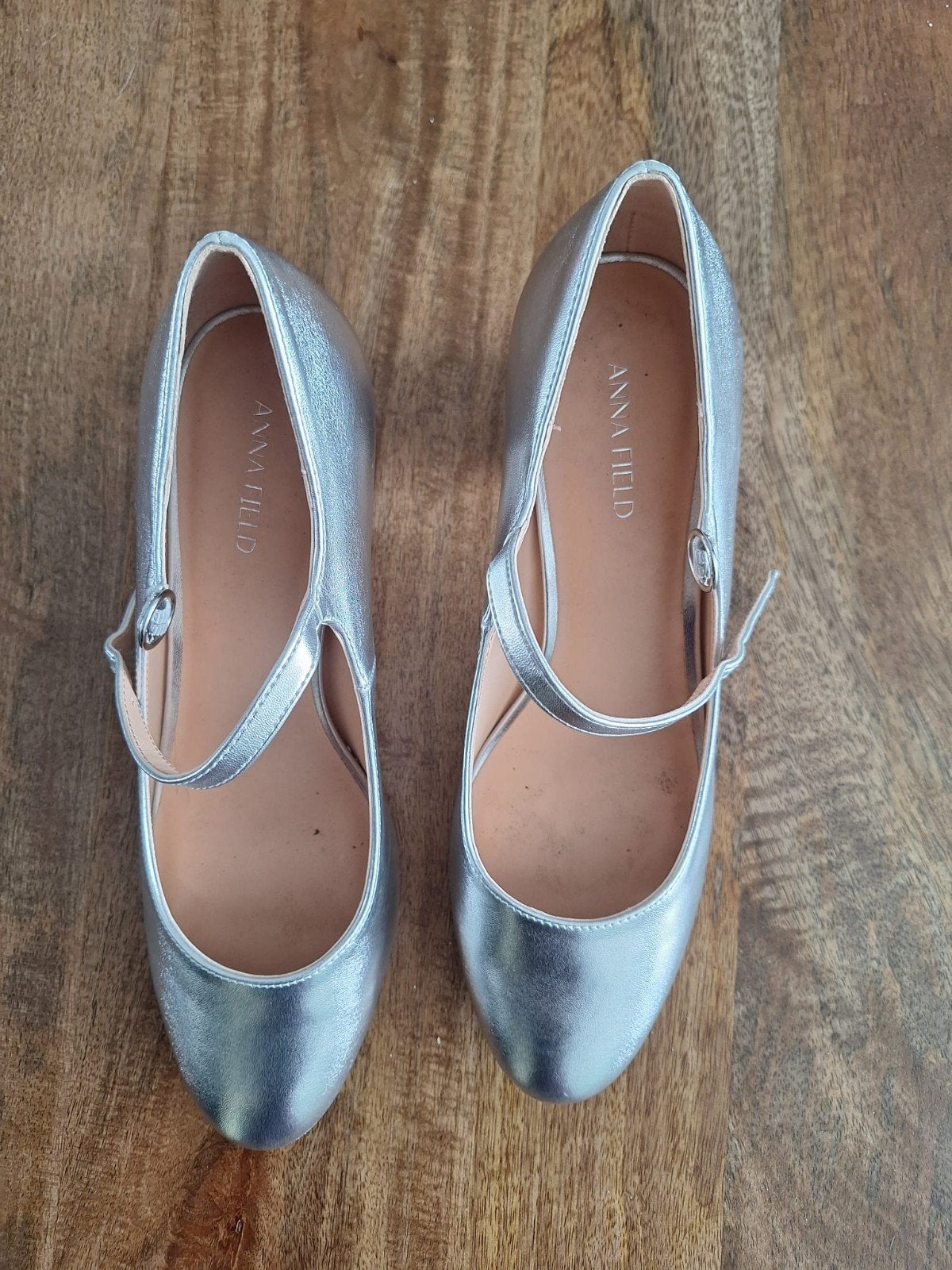Zilverkleurige Anna Field Pumps met Blokhak, Kleding | Dames, Schoenen, Zo goed als nieuw, Pumps, Overige kleuren, Ophalen of Verzenden