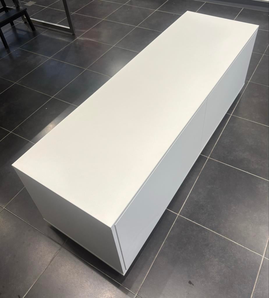Strak wit greeploos dressoir/tv-meubel, interieurbouw kwalit, Ophalen, 150 tot 200 cm, Zo goed als nieuw, Minder dan 100 cm