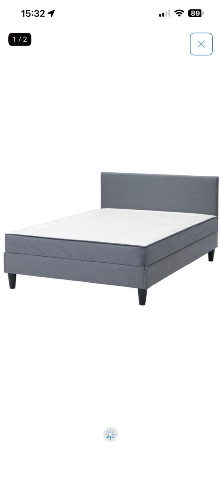 Bed ikea, Ophalen, Zo goed als nieuw, Tweepersoons, 140 cm