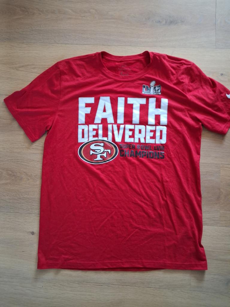 Nike San Francisco 49ers T-shirt - Rood - Maat L, Kleding | Heren, Maat 52/54 (L), Nike, Ophalen of Verzenden, Zo goed als nieuw