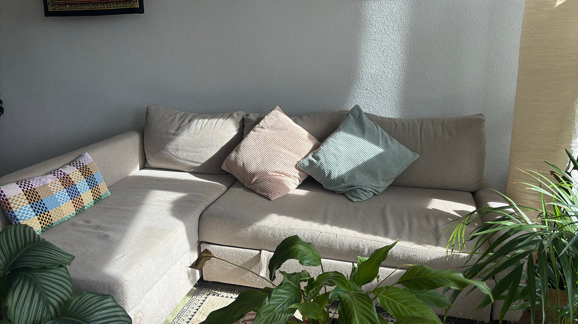 5 seater sofa plus bed., Ophalen, Gebruikt