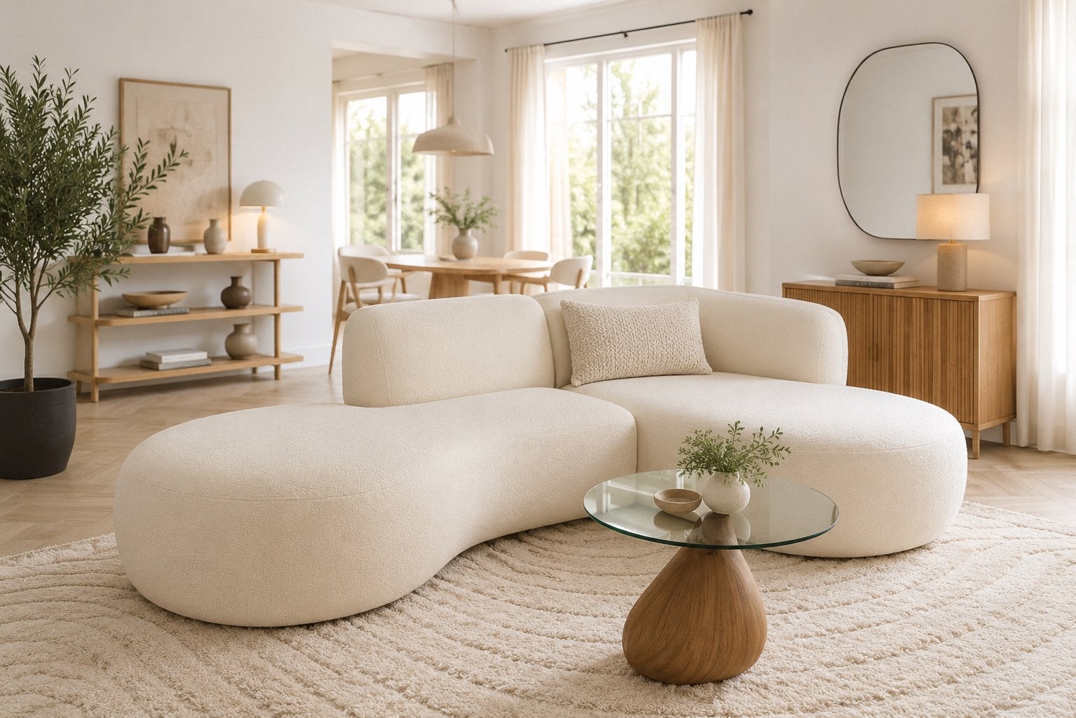 Hoekbank Suzy Teddy stof 275x150 Direct/Leverbaar E-7022, Huis en Inrichting, Banken | Bankstellen, 250 tot 300 cm, #Modern#Hoekbank#Loungebank#Teddystof#Wit#Meubel#Seats