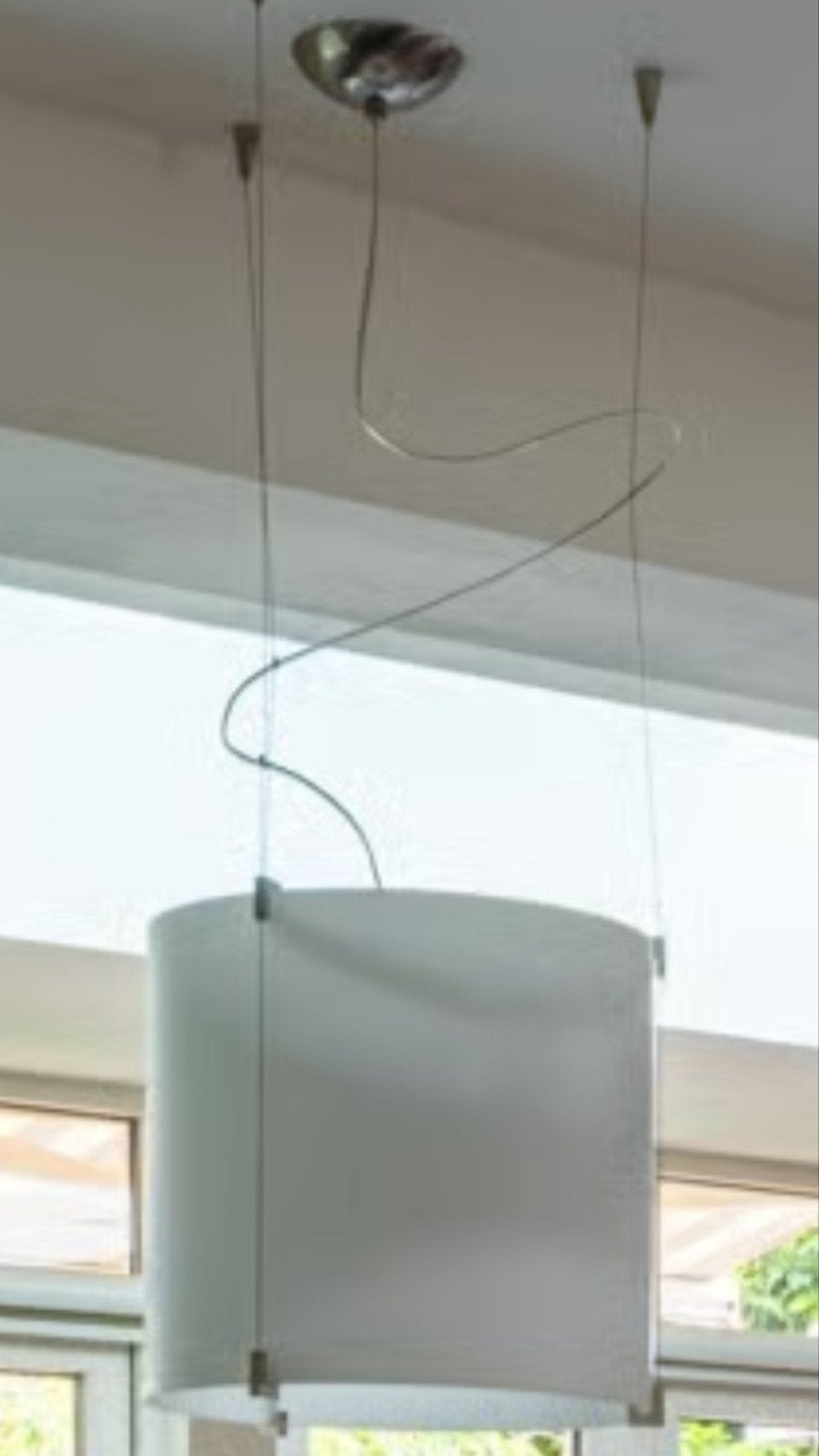 Prandina Made in Italy hanglamp - Wit, Huis en Inrichting, Lampen | Hanglampen, Gebruikt, Modern, Italiaans design, Metaal, E27 (groot)
