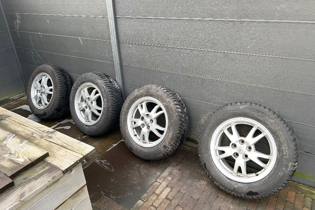 Winterbanden Conti Wintercontact TS870 195/65R15 op velgen, Ophalen, Gebruikt, 15 inch, Banden en Velgen