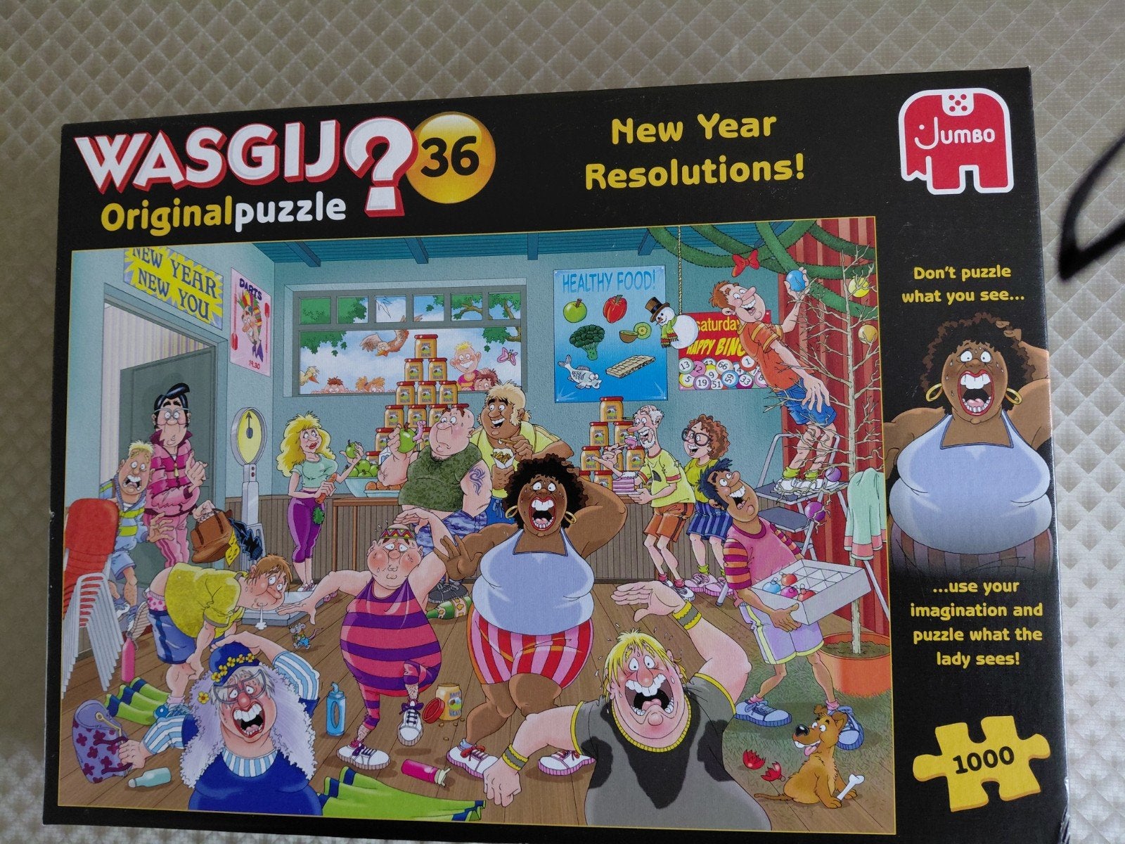 Wasgijpuzzel New Year Resolutions  nr 36, Ophalen of Verzenden, 500 t/m 1500 stukjes
