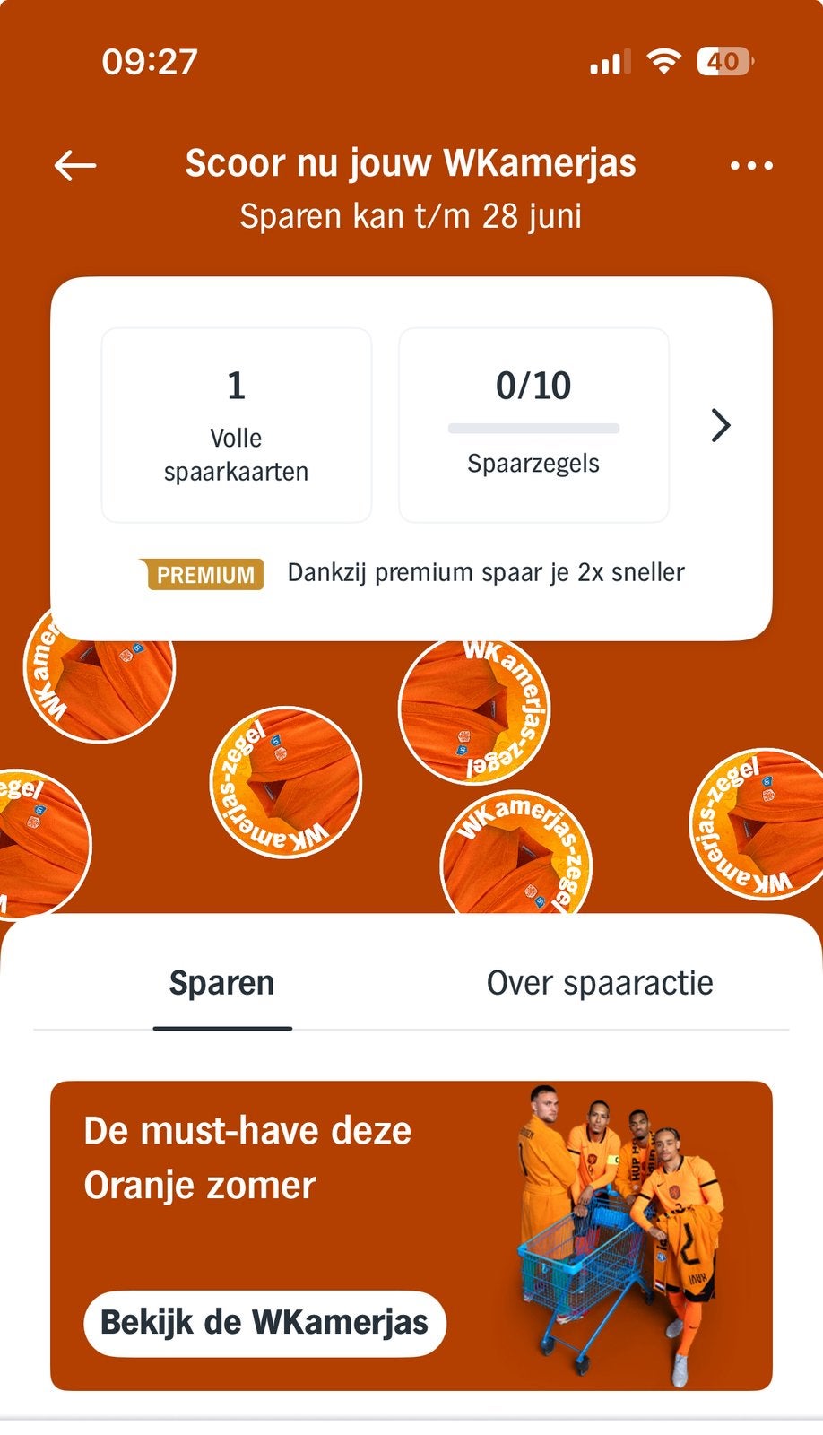WKamerjas WK Kamerjas AH spaarkaart, Albert Heijn, Ophalen of Verzenden