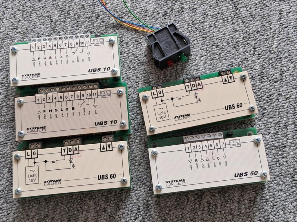 Set van 5 Lauer bloksysteem modules, Overige merken, Gebruikt, Gelijkstroom, Wagon