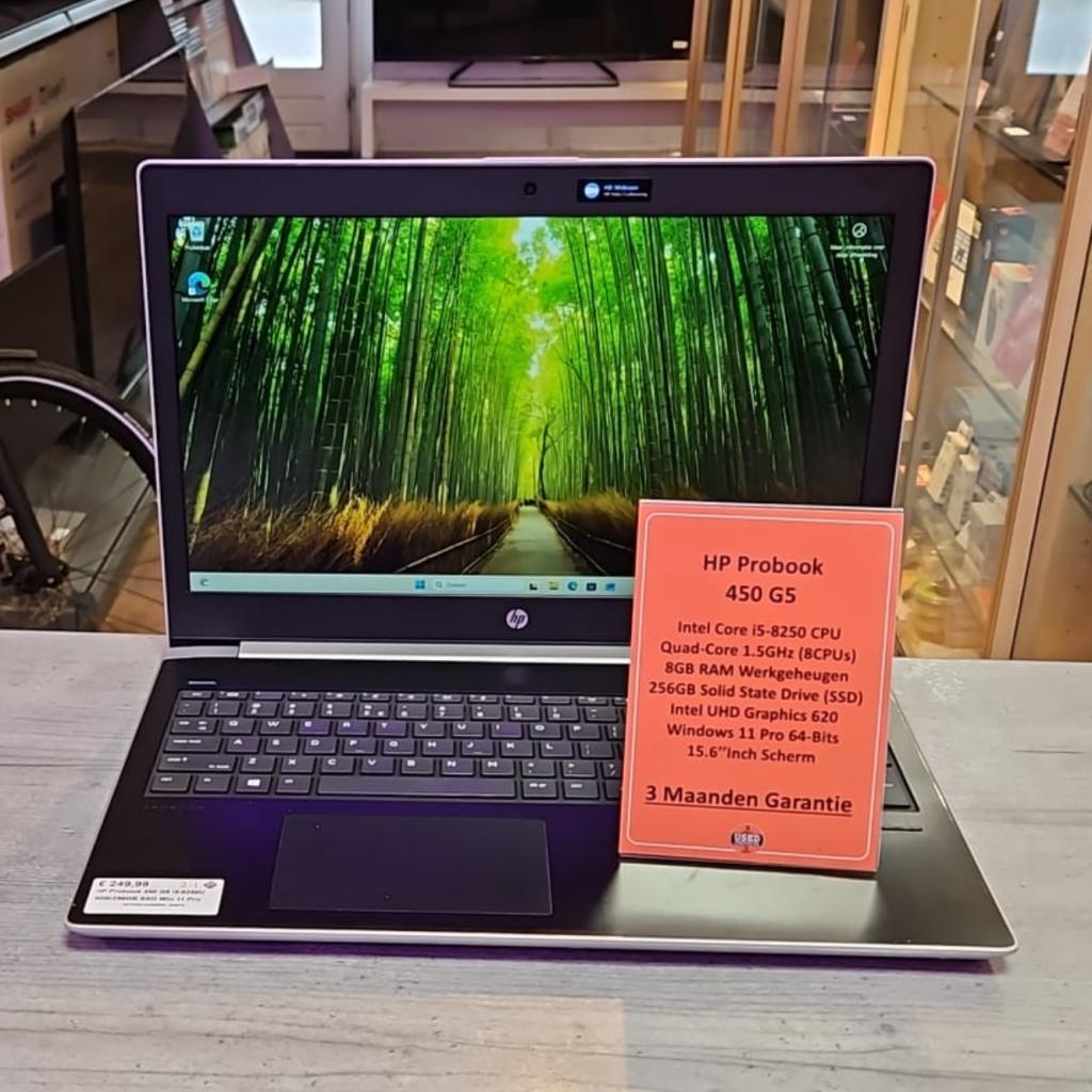 HP Probook 450 G5 i5-8250U 8GB/256GB SSD Win 11 Pro