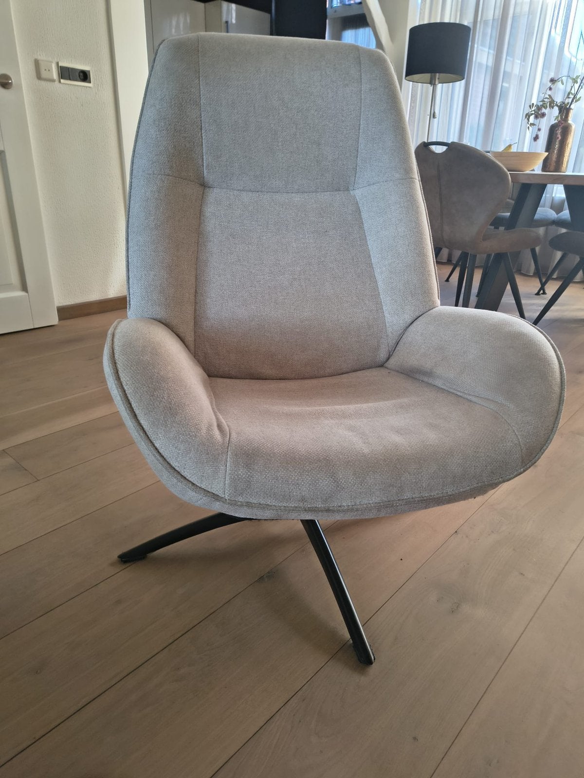 Draaifauteuil, Ophalen, Gebruikt, Stof