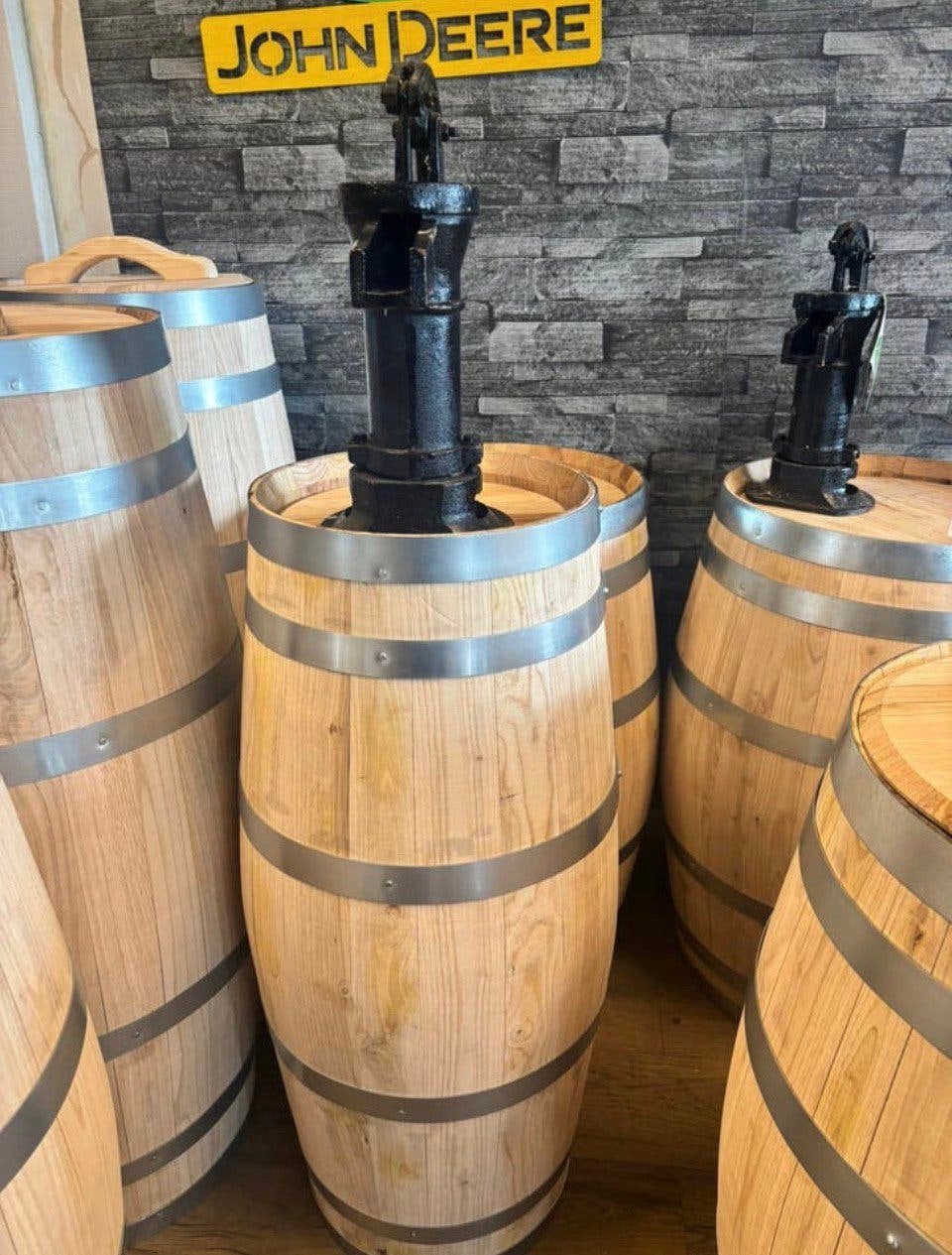 Houten regenton met pomp, Ophalen, 150 liter of meer, Nieuw, Met pomp