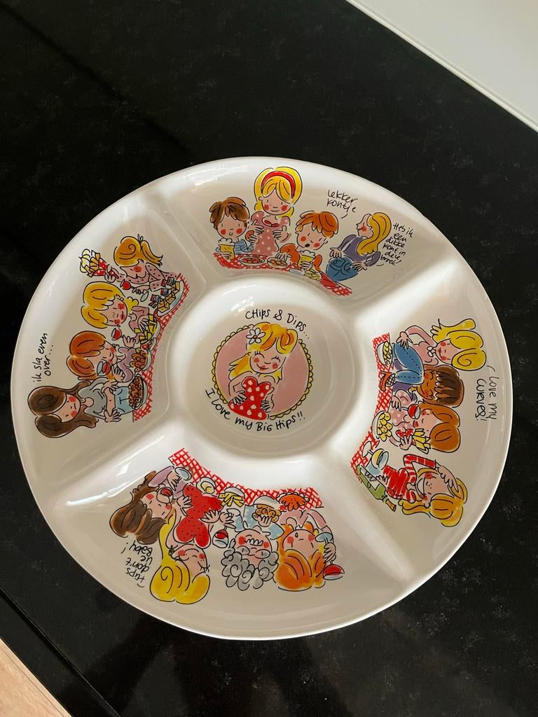 Blond Amsterdam snackschaal - Zo goed als nieuw, Porselein of Keramiek, Schaal, Rond, Ophalen of Verzenden